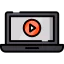 Laptop player icon 64x64