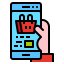 Online shopping icon 64x64