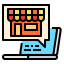 Online shopping icon 64x64