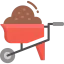 Wheelbarrow icon 64x64
