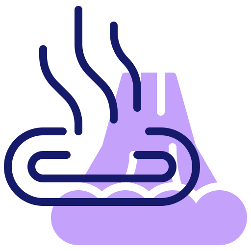 Hot spring icon