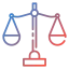 Justice scale icon 64x64