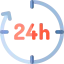 24 hours icône 64x64