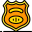 Police badge icon 64x64