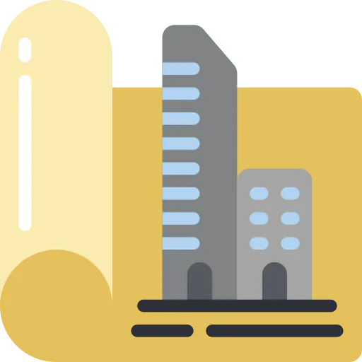 Town plan icon