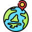 Earth globe icon 64x64