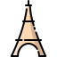 Eiffel tower icon 64x64