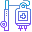 Intravenous saline drip icon 64x64