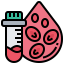Blood count test icon 64x64