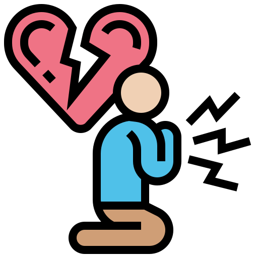 Heart attack icon