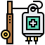Intravenous saline drip icon 64x64
