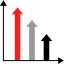 Bar chart icon 64x64