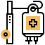 Intravenous saline drip icon 64x64