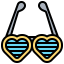 Heart glasses icon 64x64