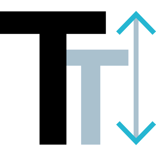 Text height icon