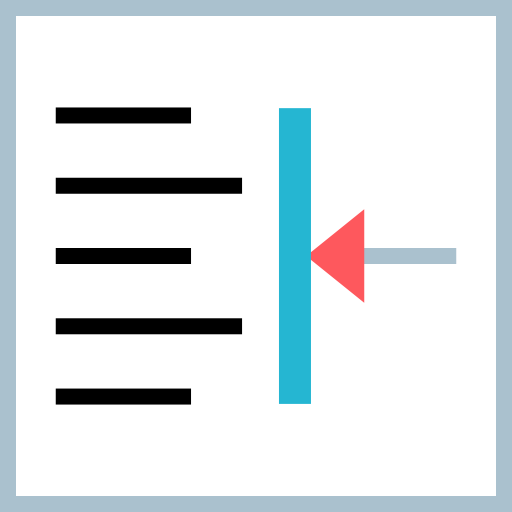Left alignment icon
