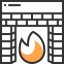 Fire place icon 64x64