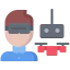 Virtual reality glasses Symbol 64x64