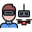Virtual reality glasses Symbol 64x64