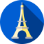 Eiffel tower icon 64x64