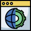 Earth grid icon 64x64