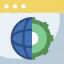 Earth grid icon 64x64