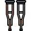 Crutches icon 64x64