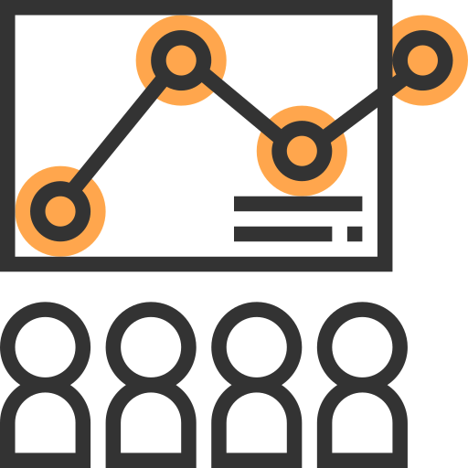 Line chart icon