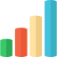 Bar chart icon 64x64