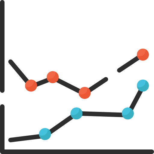 Line chart icon