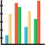 Bar chart icon 64x64