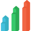 Bar chart icon 64x64