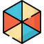 Hexagon Ikona 64x64