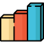 Bar chart icon 64x64