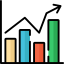 Bar chart icon 64x64