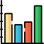 Bar chart icon 64x64