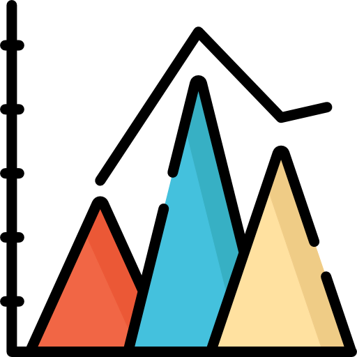 Pyramid chart icon