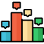 Bar chart icon 64x64