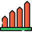 Bar chart icon 64x64