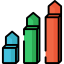 Bar chart icon 64x64