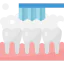 Tooth cleaning icon 64x64