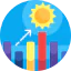 Bar chart icon 64x64