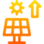 Solar energy icon 64x64