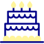 Birthday cake icon 64x64
