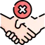 No handshake ícono 64x64