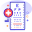 Snellen chart icon 64x64