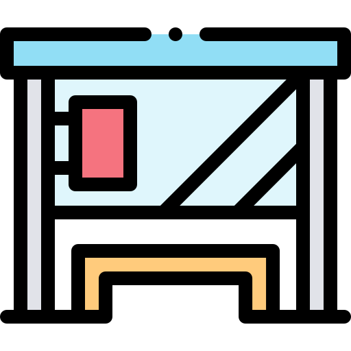 Bus stop icon
