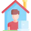 Работа из дома иконка 64x64