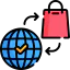 Online shopping icon 64x64