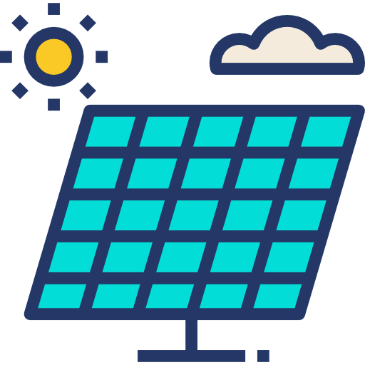 Solar panel icon
